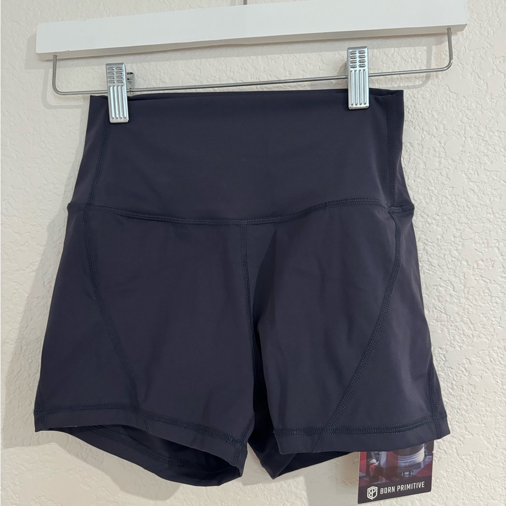 Born Primitive women’s “Your Go To Booty Shorts” in Navy